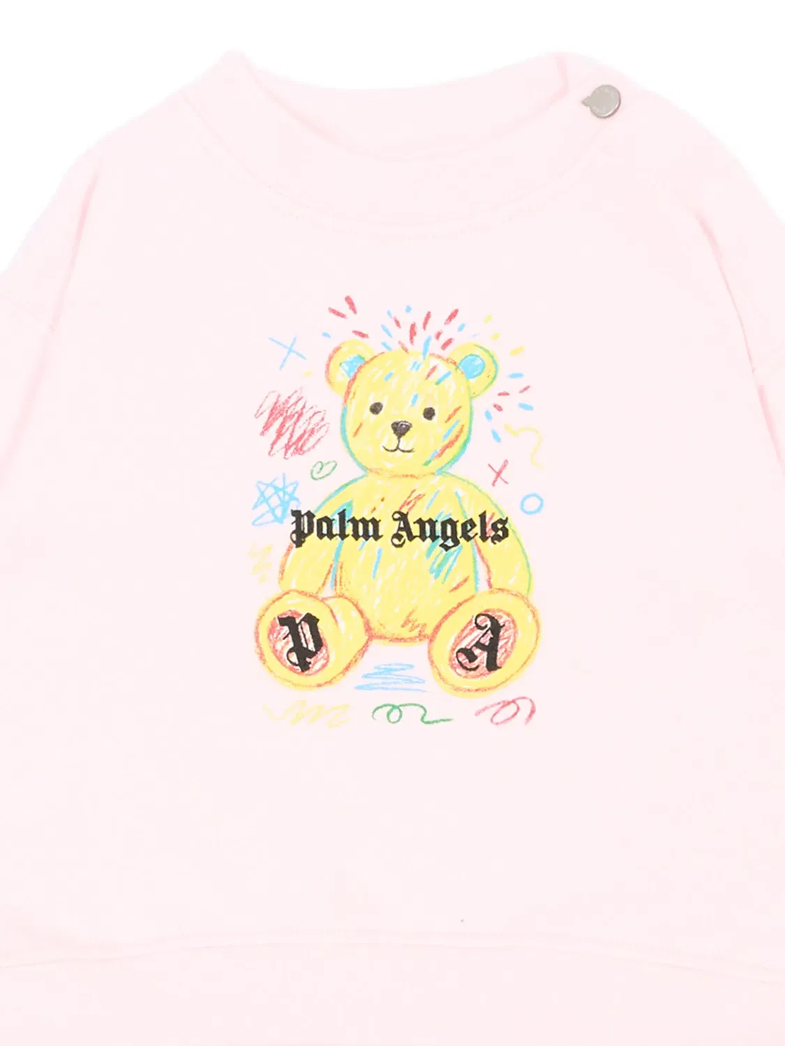 Спортивный костюм с логотипом и принтом Palm Angels Kids, розовый — фото 3