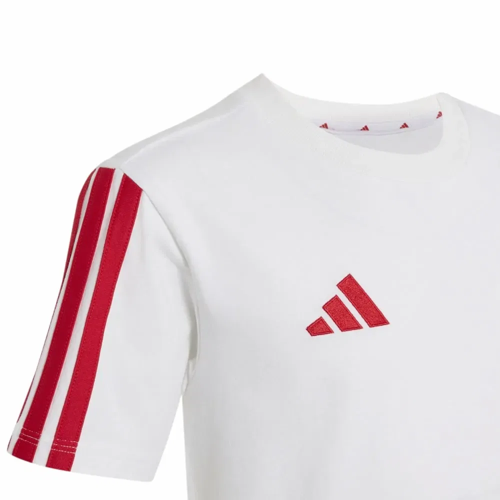 Детская футболка с принтом FC Bayern Munich Adidas, White — фото 4