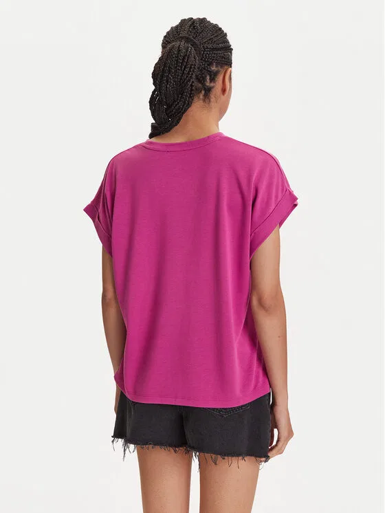 Футболка loose fit Emporio Armani, розовый — фото 3