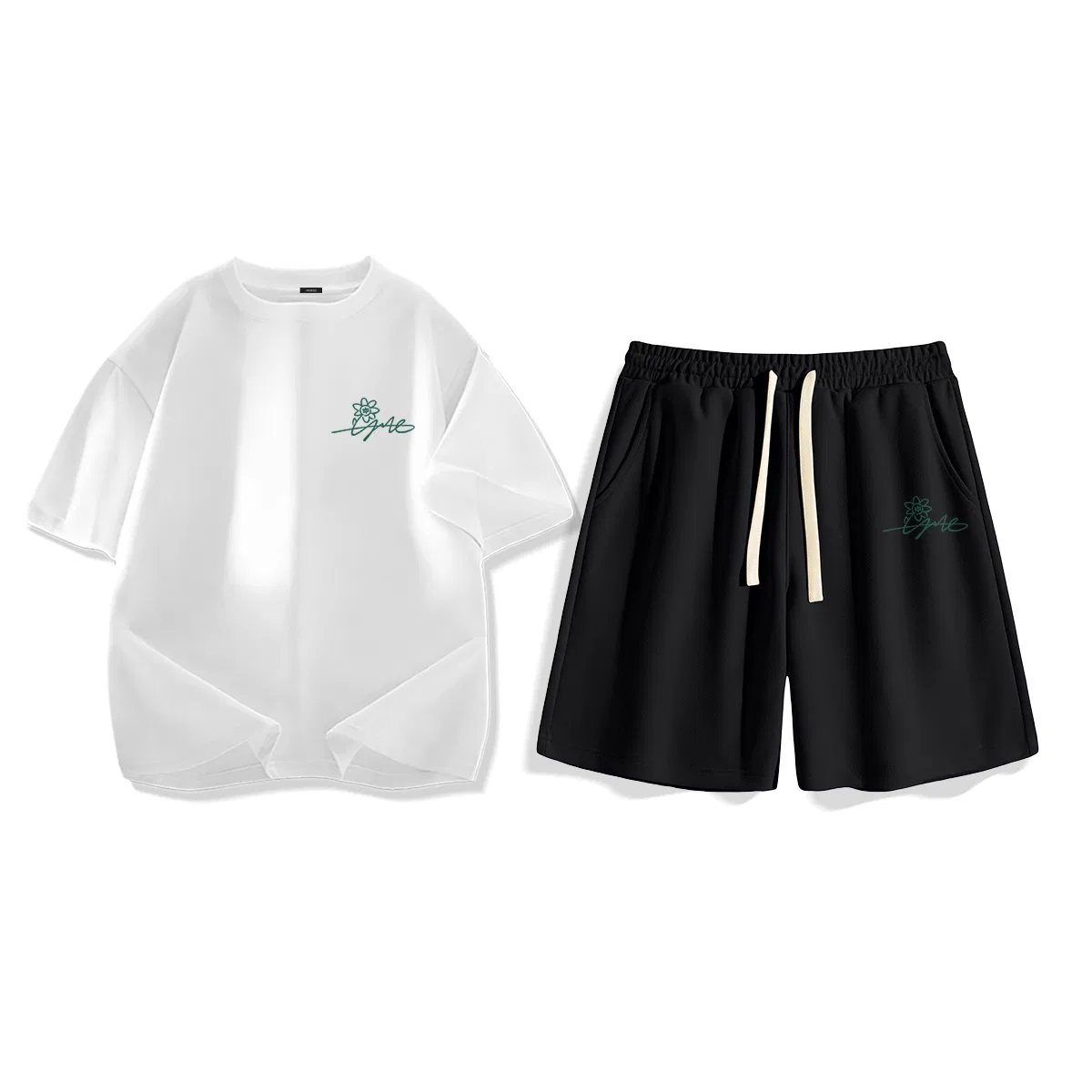 Детский спортивный комплект с принтом MINISO, Цвет White Black