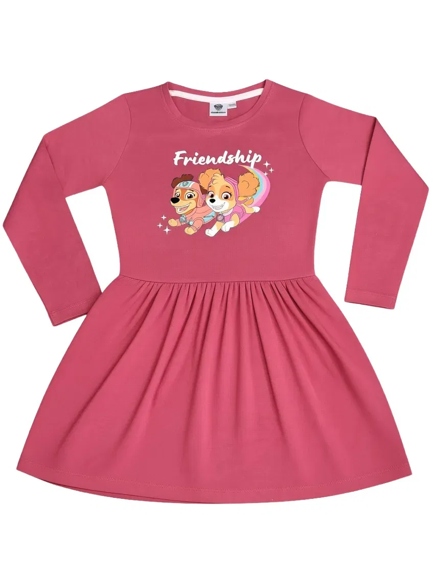 Платье с длинным рукавом с принтом Friendship Skye & Liberty Paw Patrol, розовый — фото 2
