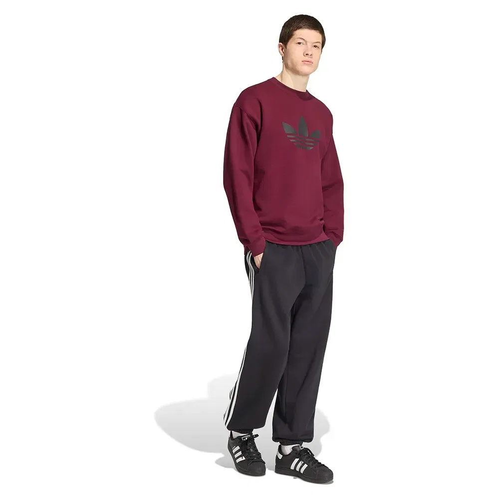 Мужские спортивные брюки из футера Adicolor 3 Stripes Cuffed Adidas Originals, Black — фото 4