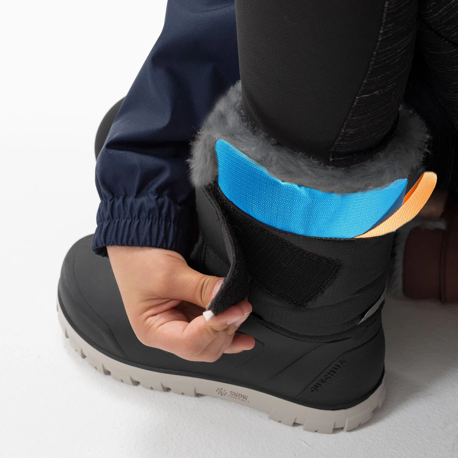 Детские зимние водонепроницаемые ботинки SH500 Quechua, Azurblau — фото 3