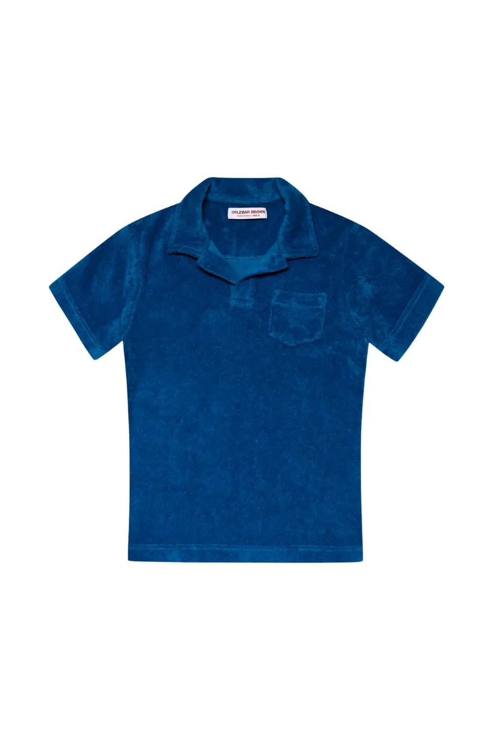 Детская рубашка-поло с коротким рукавом Digby Top Orlebar Brown, Signal Blue