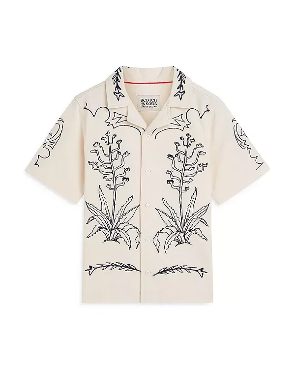 Детская рубашка для мальчиков с коротким рукавом Scotch & Soda, Eggnog