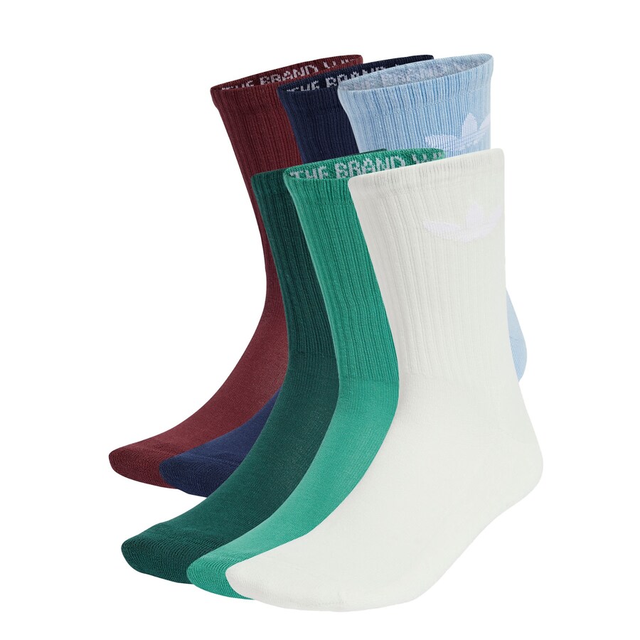 

Носки ADIDAS ORIGINALS Socks Trefoil, цвет light blue/dark blue/green/emerald/bordeaux/white