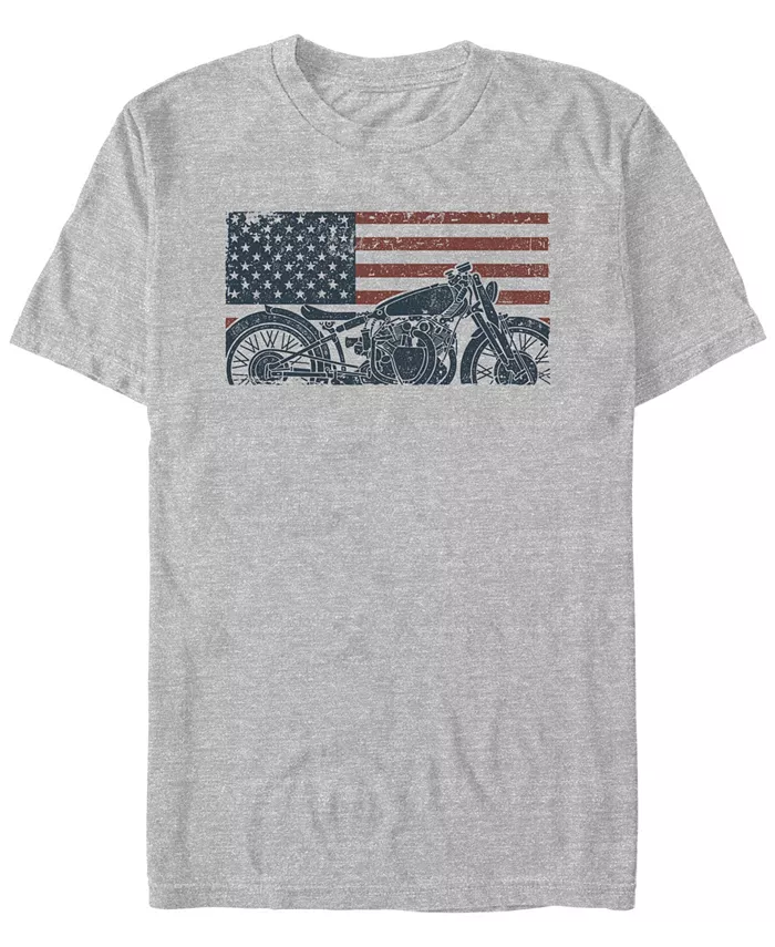 

Мужская футболка с коротким рукавом American Moto Generic Additude, серый