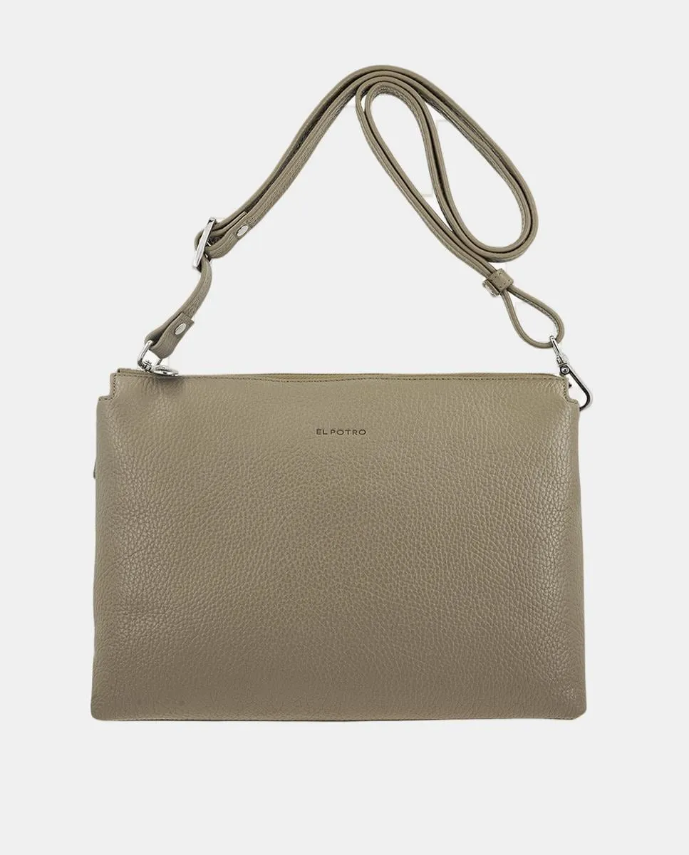 

Сумка через плечо с регулируемым ремнем El Potro, серо-коричневый