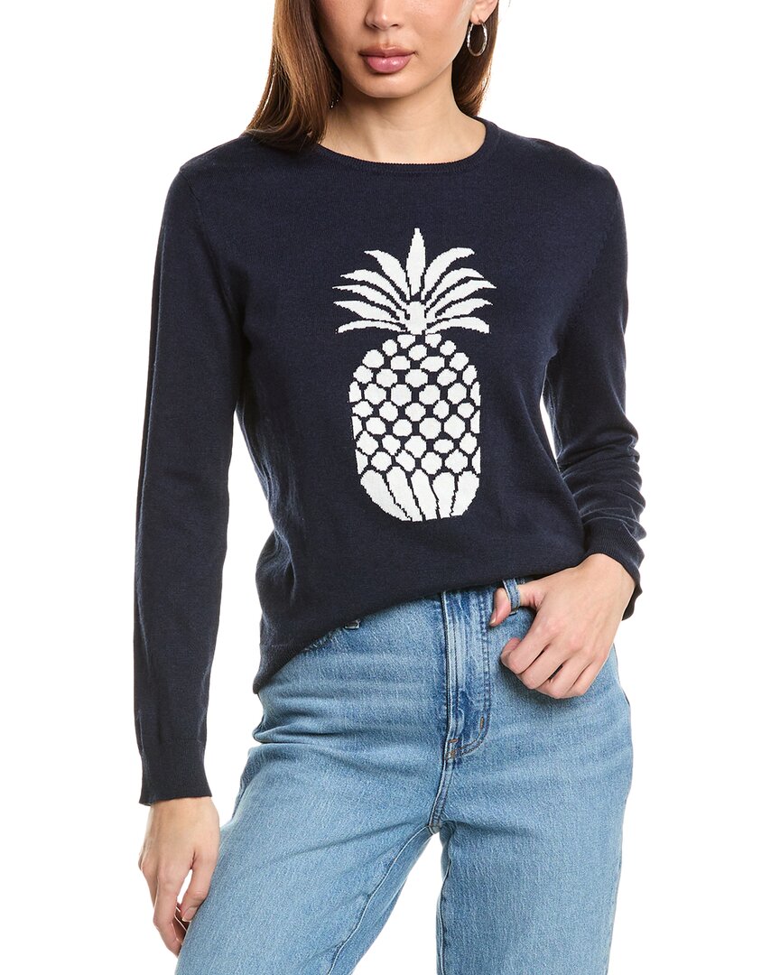 

Свитер Hannah Rose Pineapple Intarsia из кашемировой смеси