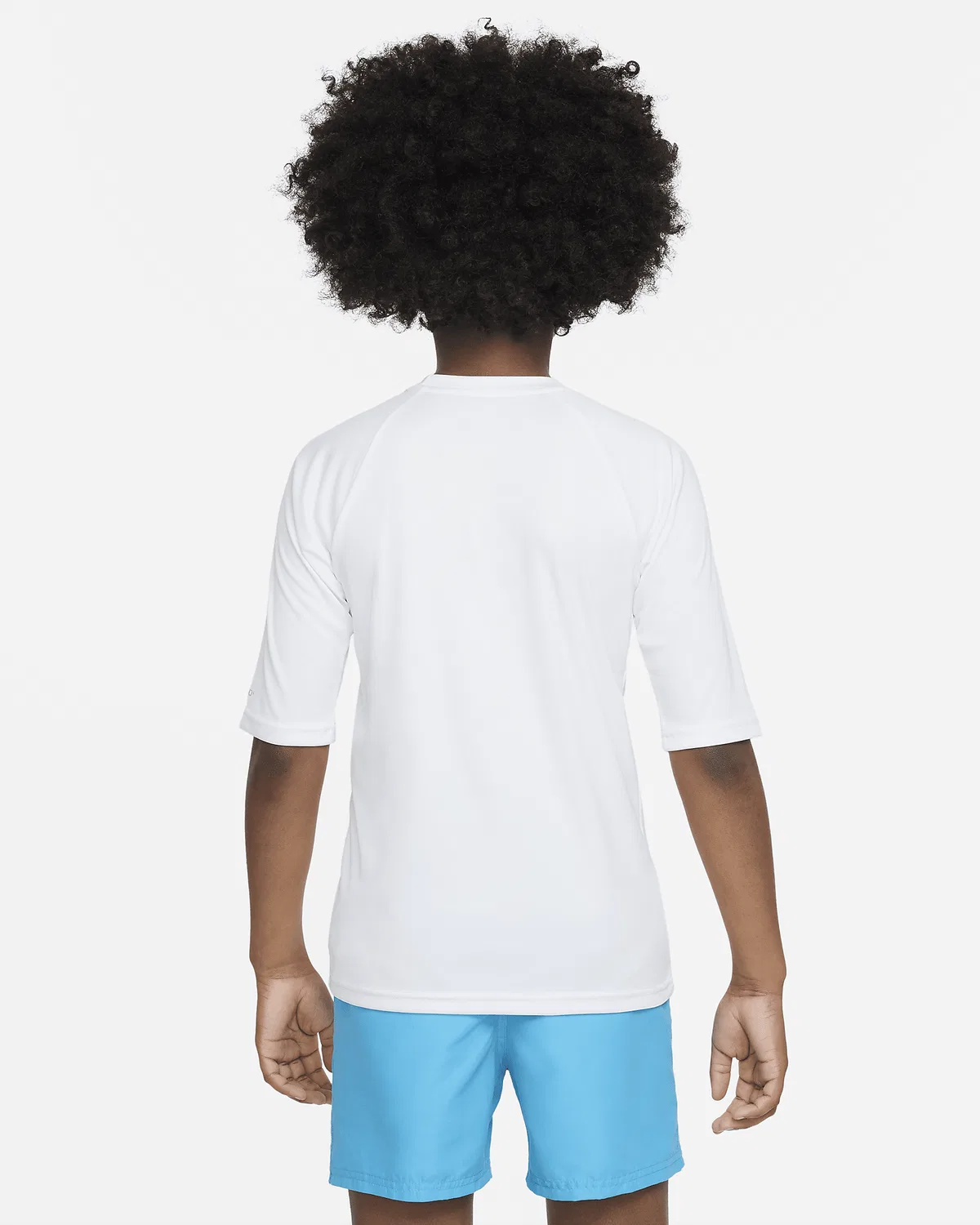Детская футболка Nike Swim Hydroguard Essential Dri-FIT UV с коротким рукавом, White — фото 2
