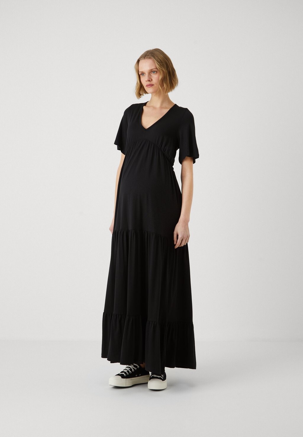 

Платье макси Olmvia V Neck Layer Dress Only, черное