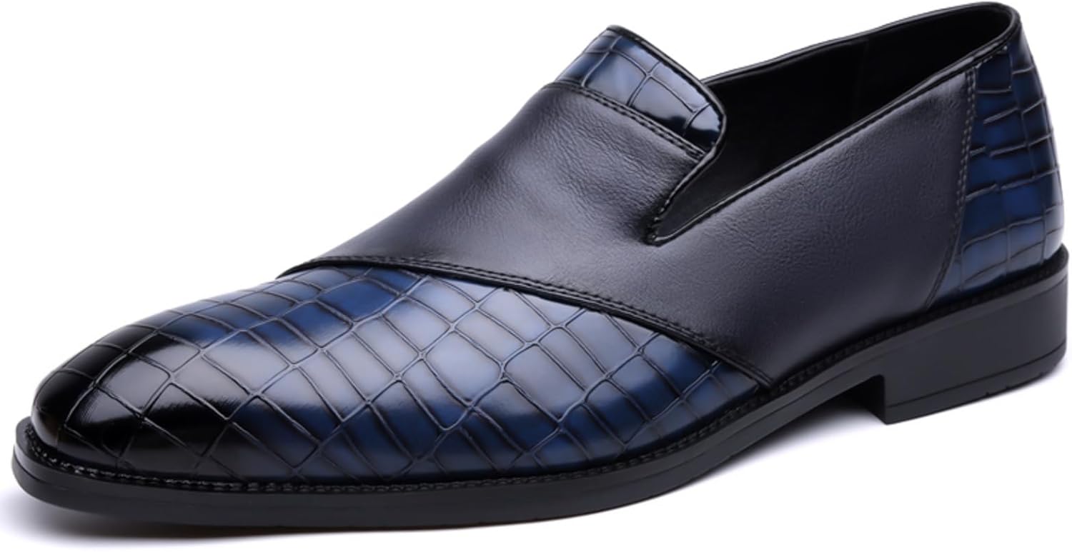 

Мужские кожаные туфли Aokisx, модные повседневные лоферы- первый выбор для официальных мероприятий и повседневной носки, синий