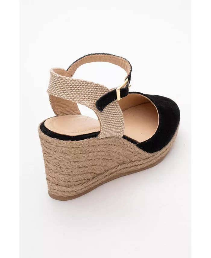 Синта Эспадрильи на платформе из замши (женские) Forever & Always Shoes, черный — фото 4