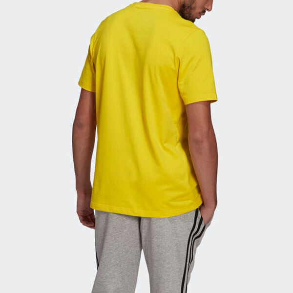 Футболка adidas Sports Training Casual Round Neck Short Sleeve Yellow, желтый — фото 4