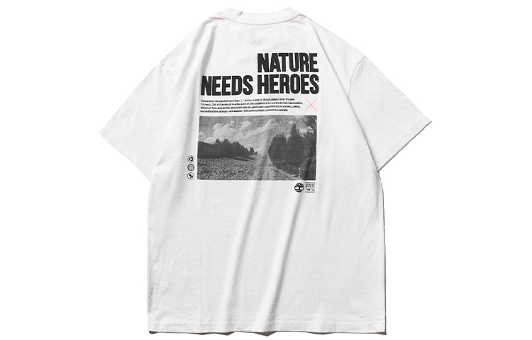 

Timberland Футболка Unisex White Crew Neck Moderate Straight Fit