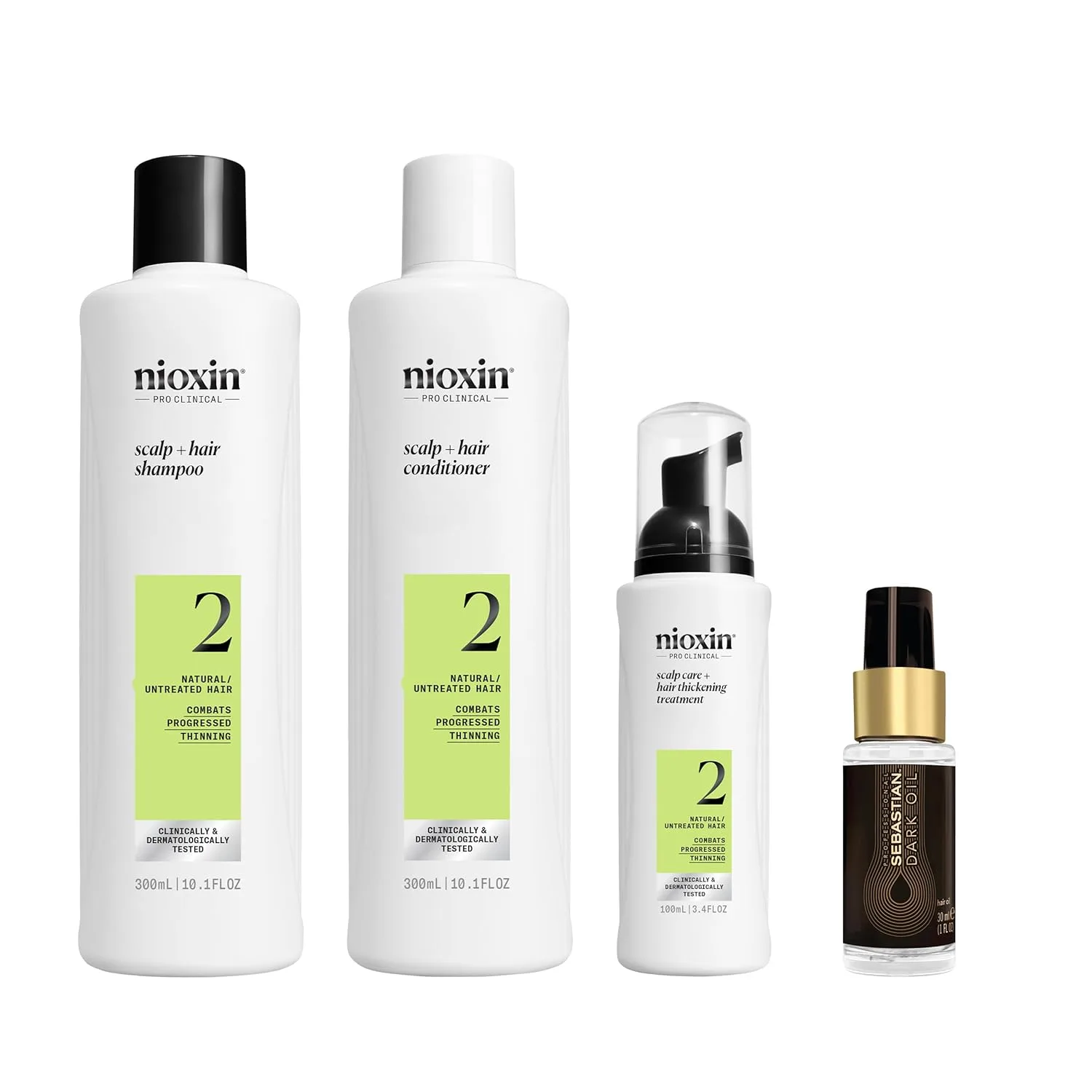 Наборы Nioxin System: очищение, кондиционирование, увлажнение для чувствительной или сухой кожи головы, уменьшение ломкости волос, подходит для всех типов тонких волос, запас на 3 месяца.
