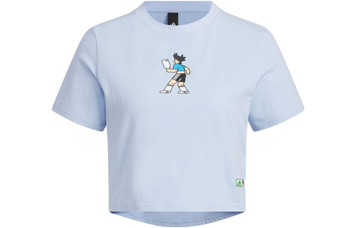 

X SEEBIN Co-branded SS23 Укороченный женский топ Blue Dawn Adidas