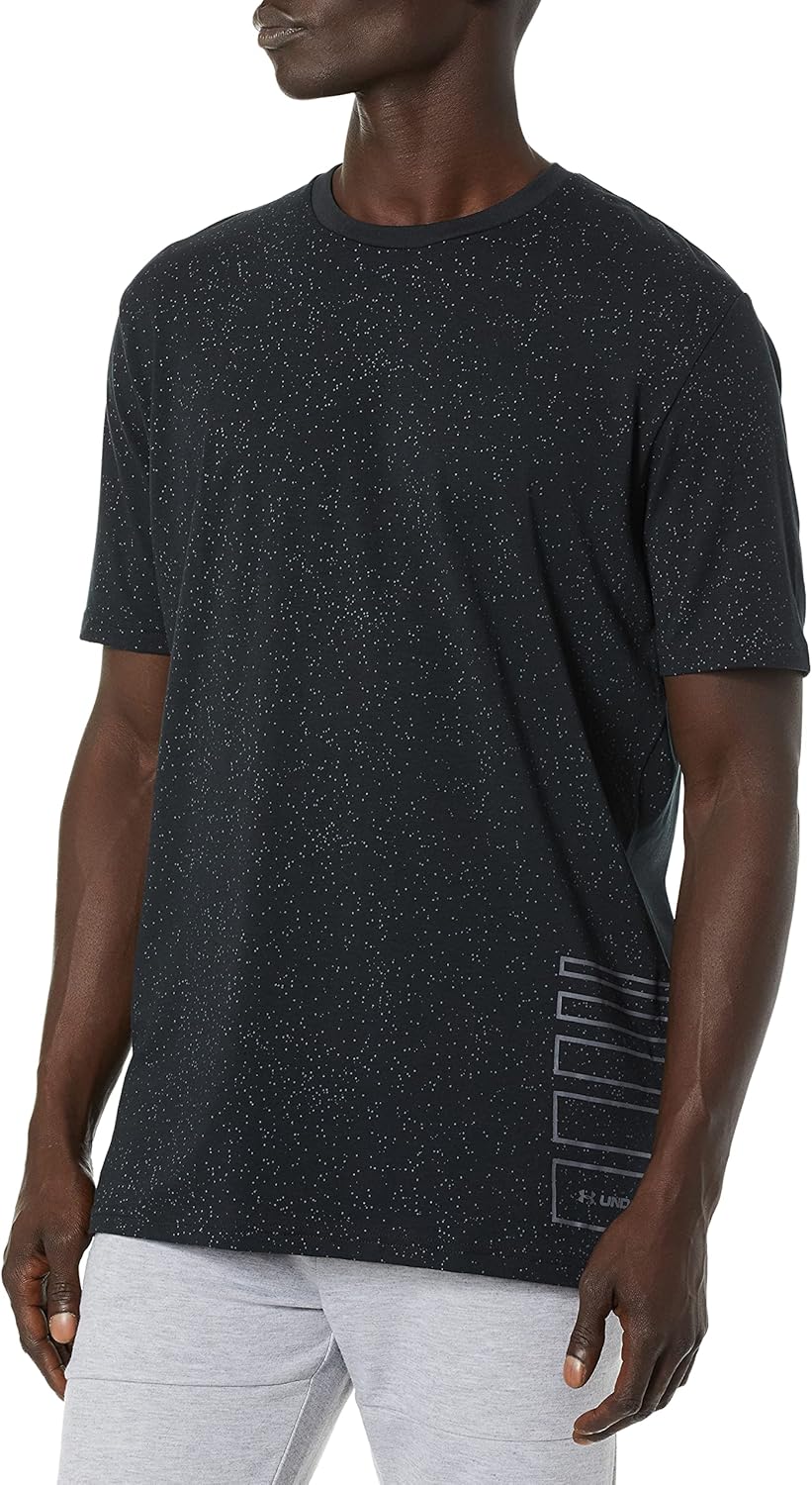 

Футболка Under Armour UA Speckle Print, Black/ Rhino Gray