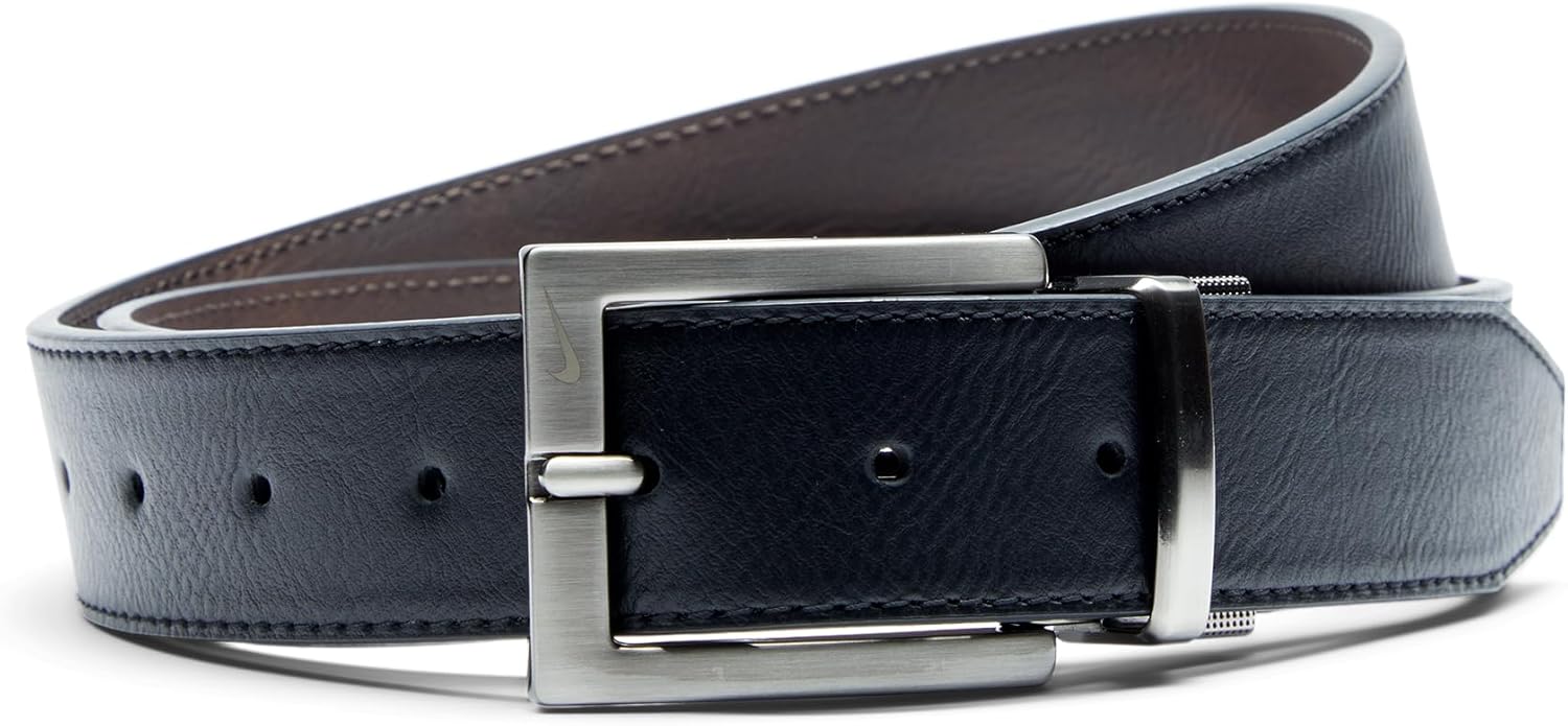 

Ремень Nike Core для мужчин с двусторонним ремнем, Black/Brown, Pebble Grain, Коричневый, Ремень Nike Core для мужчин с двусторонним ремнем, Black/Brown, Pebble Grain