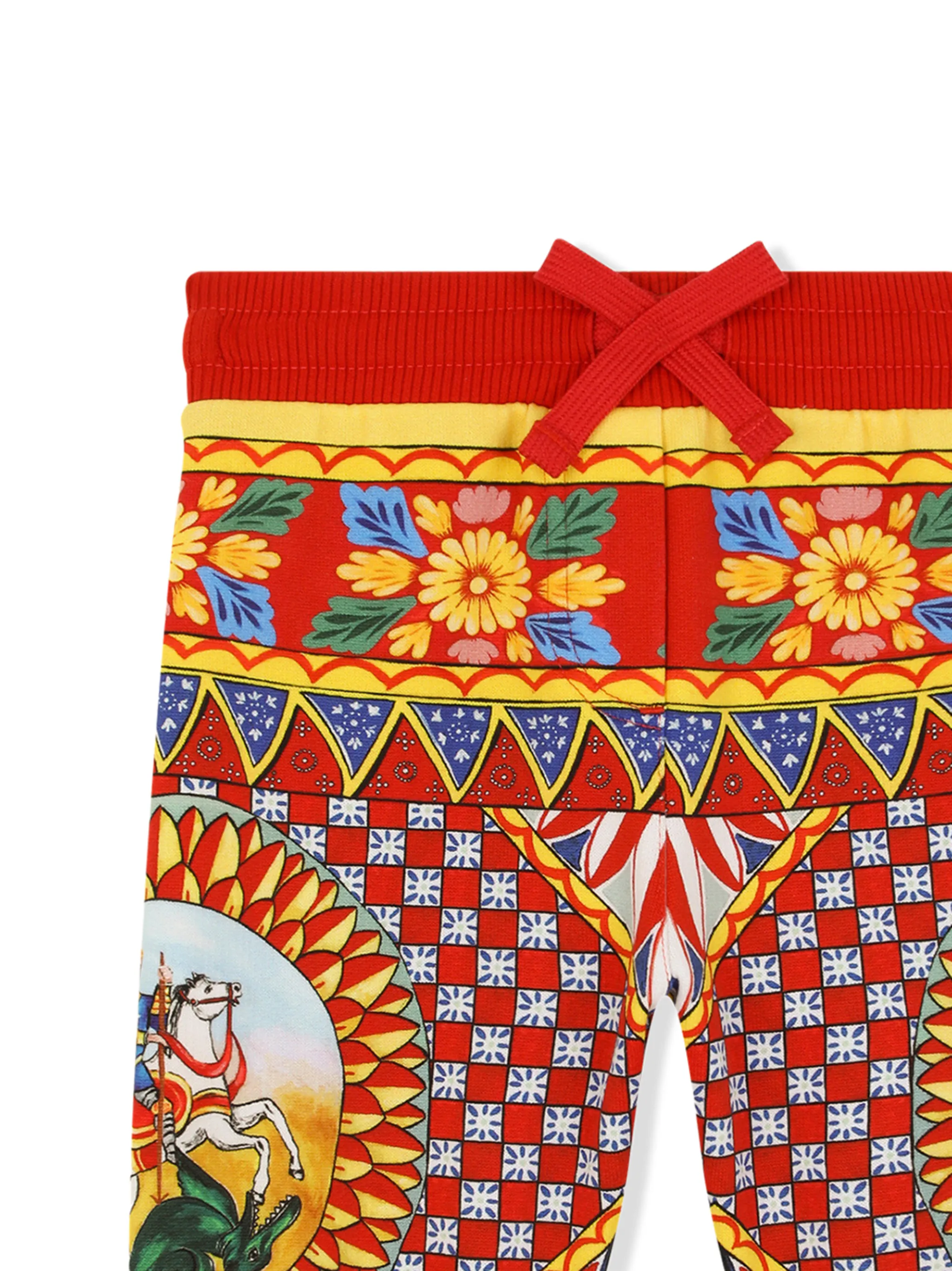 Спортивные брюки с принтом Carretto Dolce & Gabbana Kids, красный — фото 3