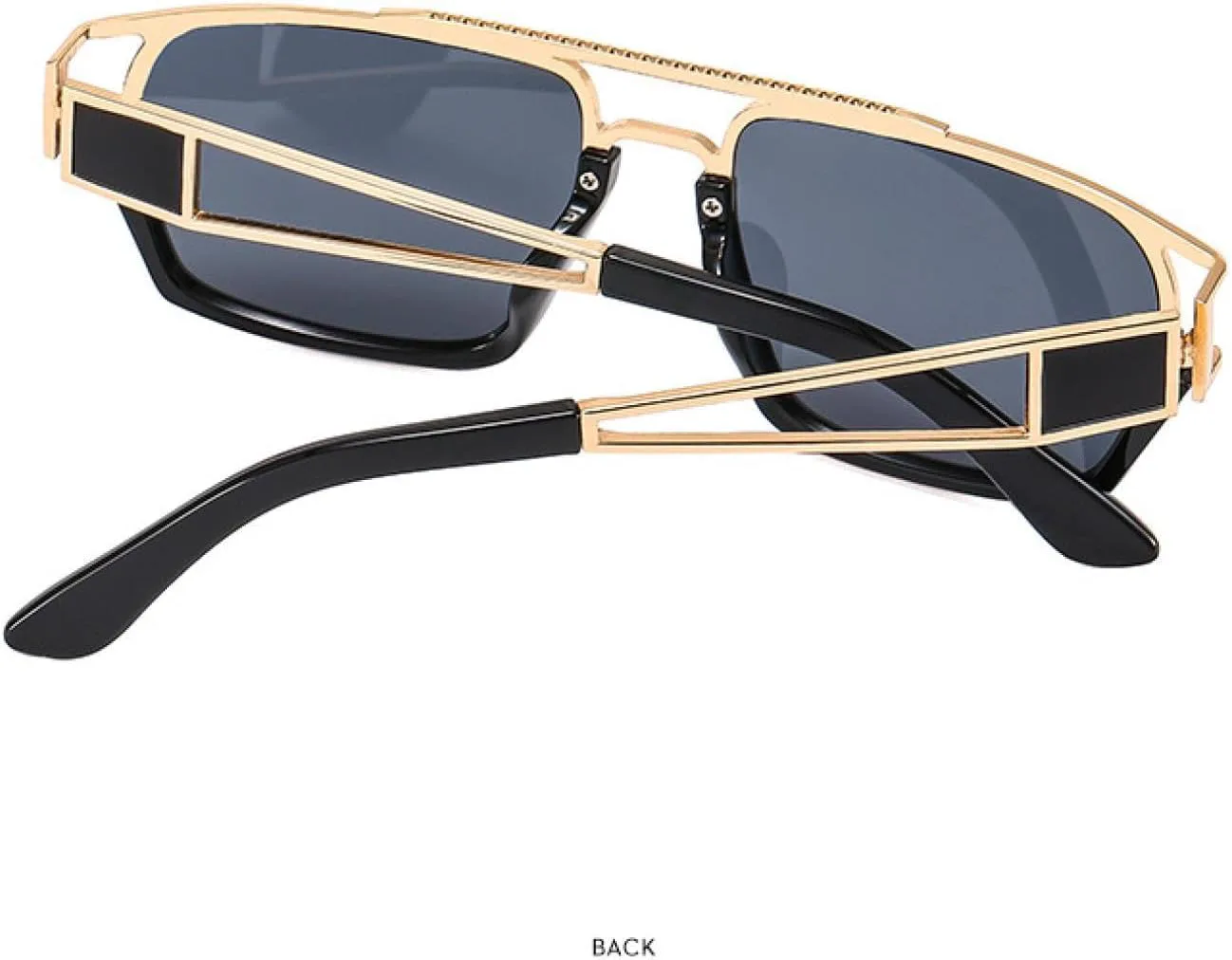 

Винтажные панк-солнцезащитные очки для мужчин, леопардовый принт, зеленые, маленькие, для женщин, роскошные очки с защитой от УФ-излучения UV400 TKKTLLT, Clear Black