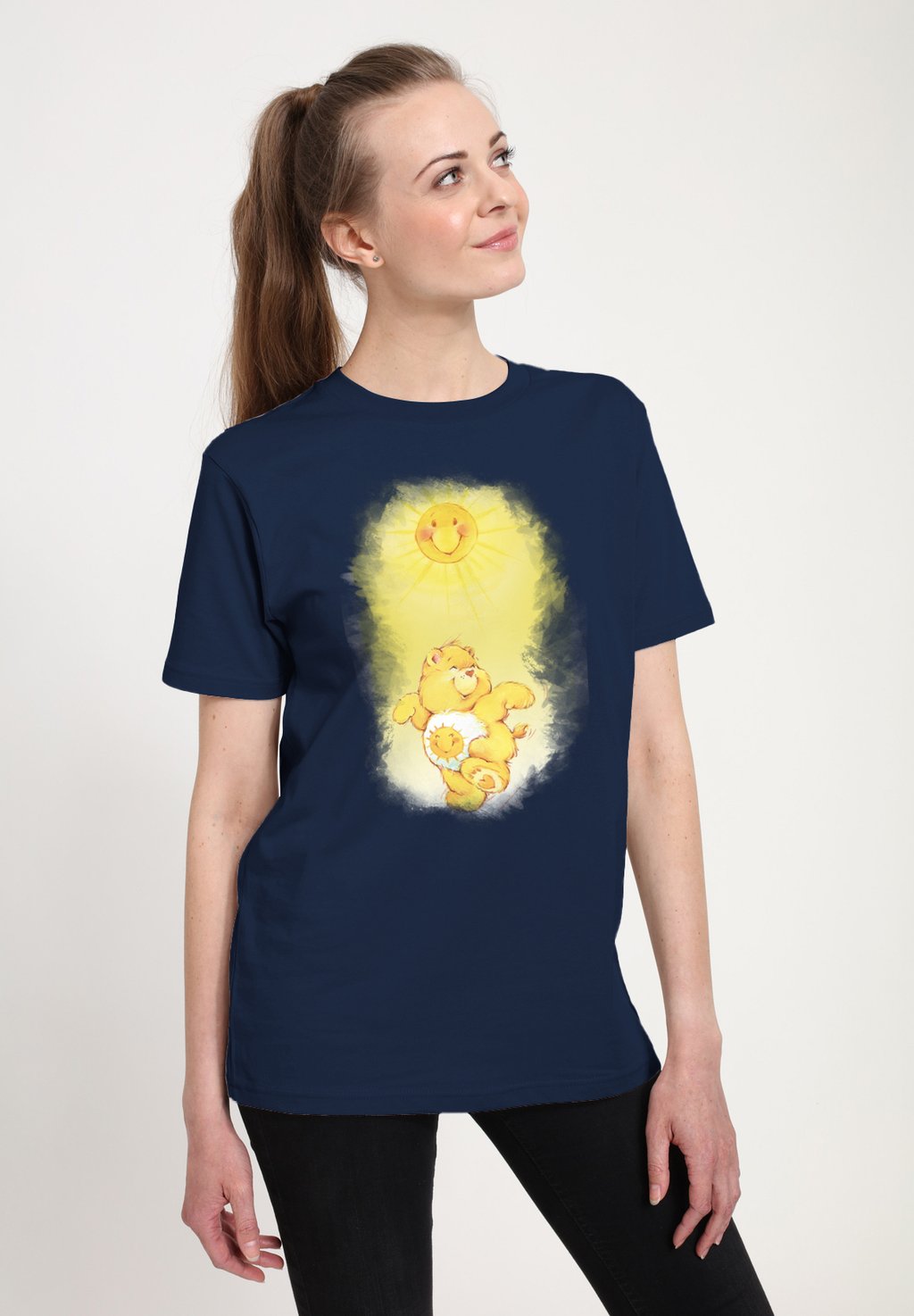 

Футболка с принтом CARE BEARS FUNSHINE DANCING IN THE SUN Henry Tiger, темно-синий