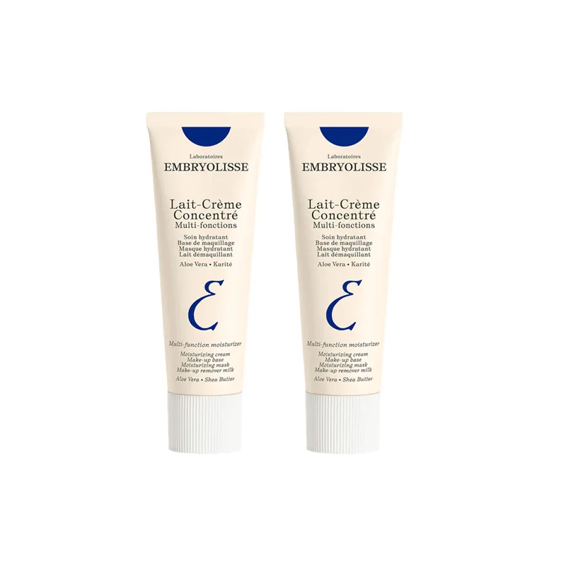 Embryolisse Тонирующая увлажняющая основа для макияжа dark blue, выравнивающая тон кожи, 75 мл, 75ml*2