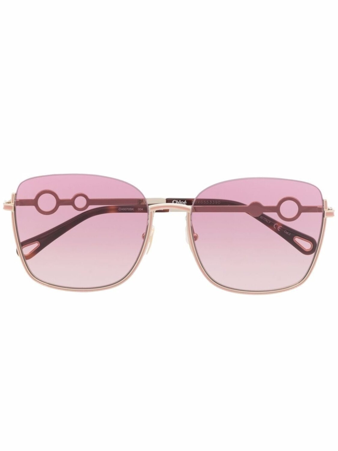 

Chloé Eyewear солнцезащитные очки с эффектом градиента, золотой