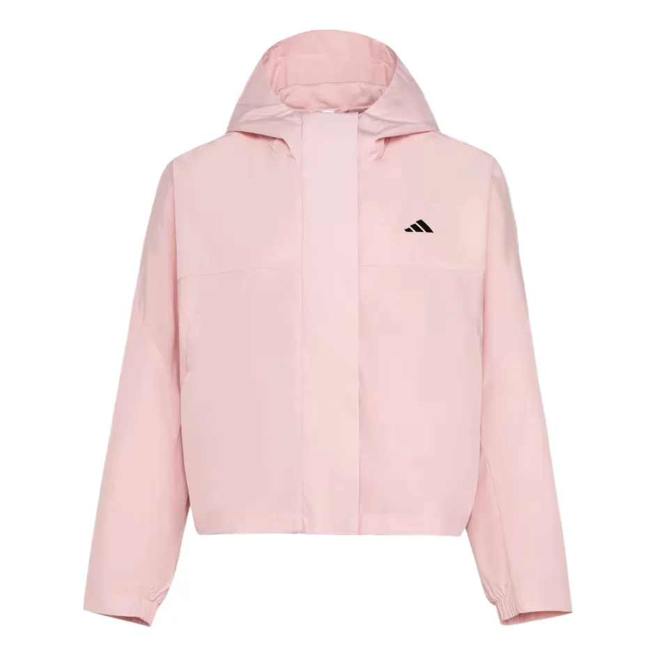Adidas Куртка женская с капюшоном песочного розового цвета