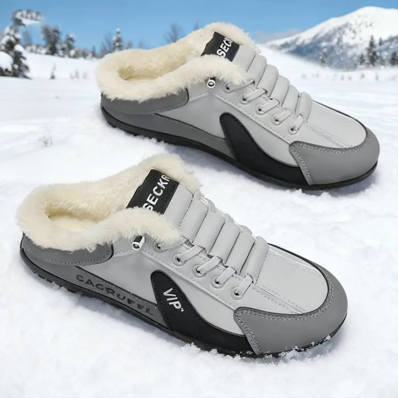 Men's Large-Sized Winter Thick-Feet Warmth-Keeping Casual Shoes FmShi, серый — фото 2