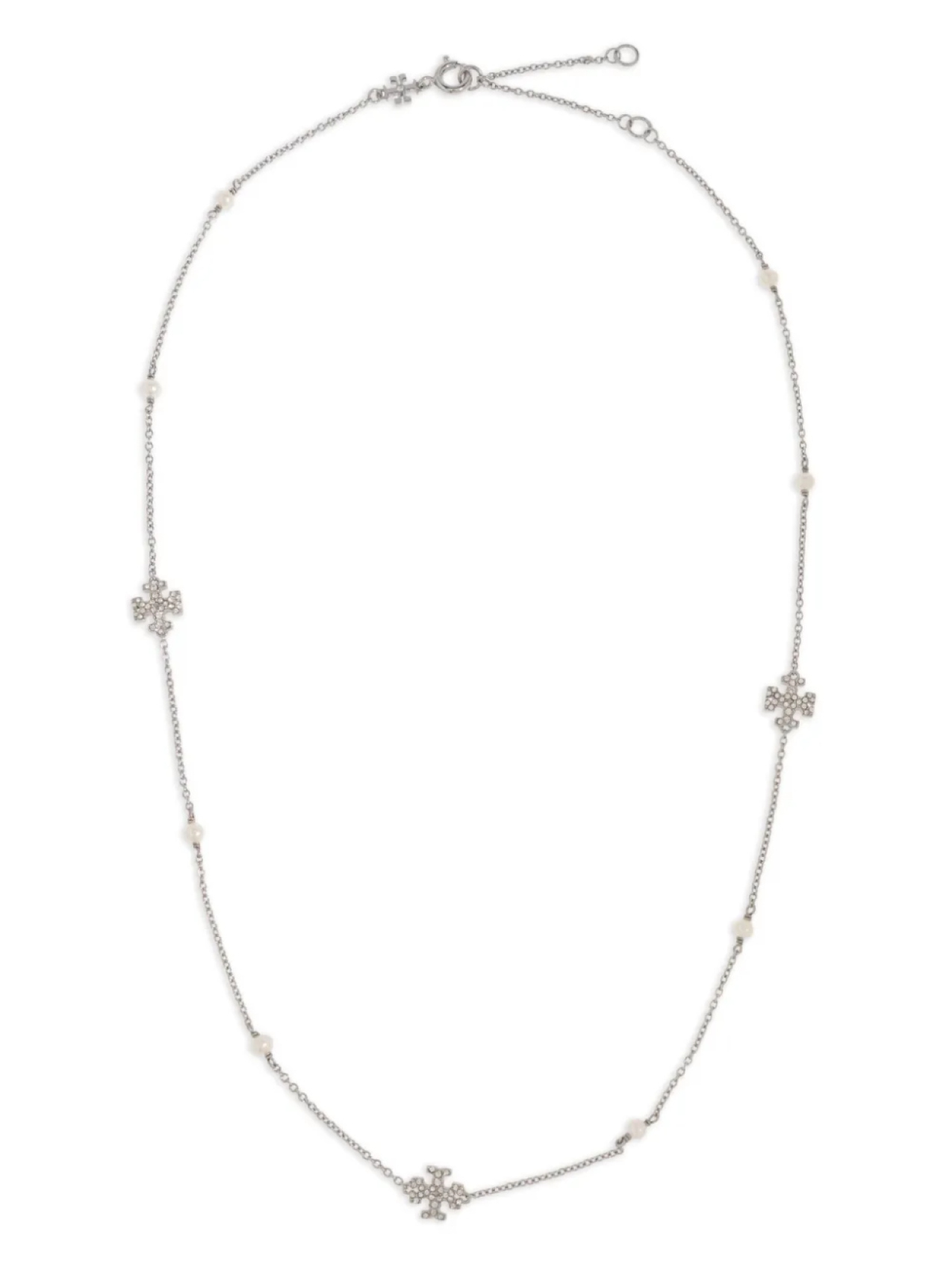 

Ожерелье Tory Burch Kira, серебристый