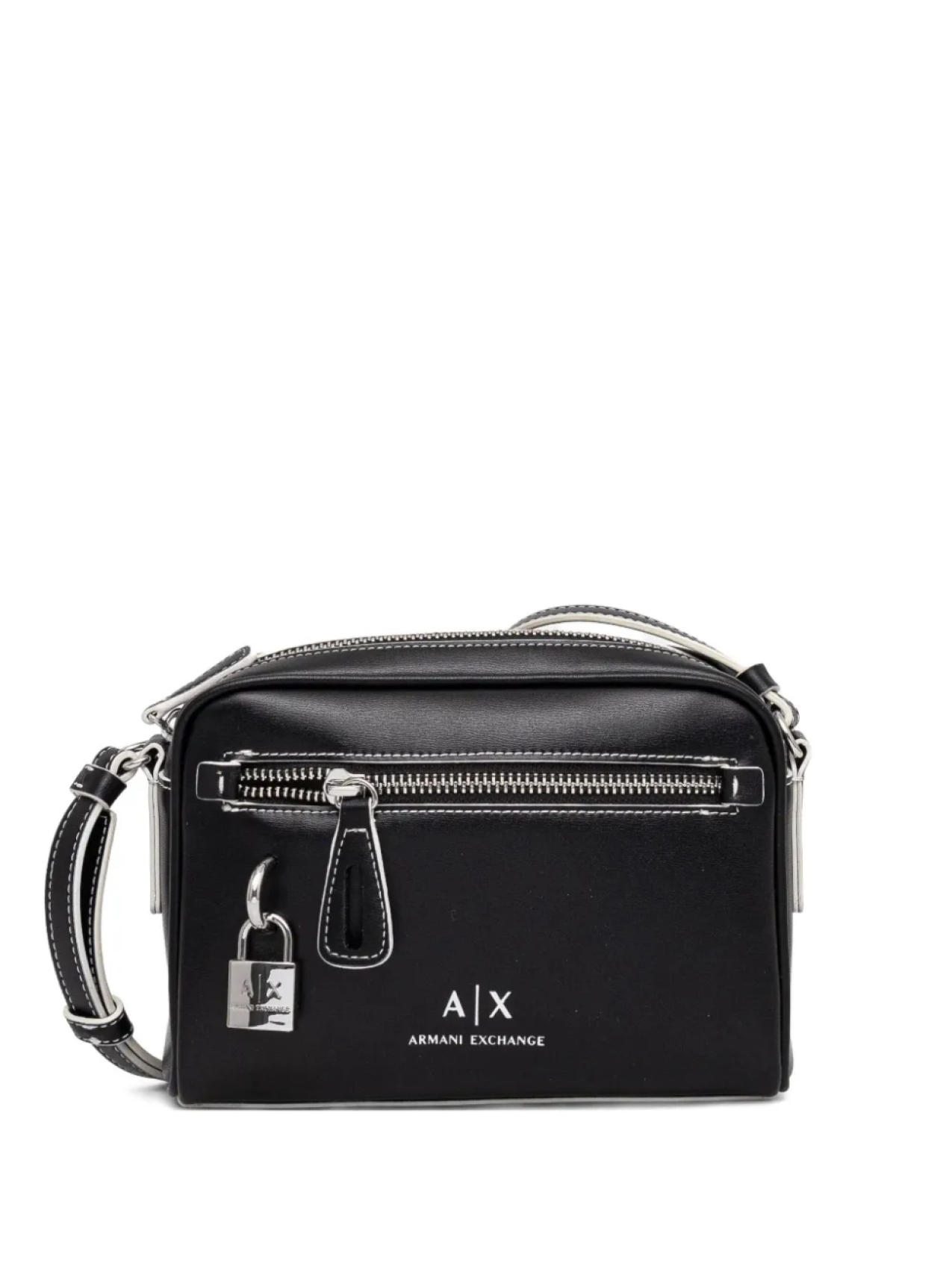 

Сумка через плечо на молнии Armani Exchange, черный
