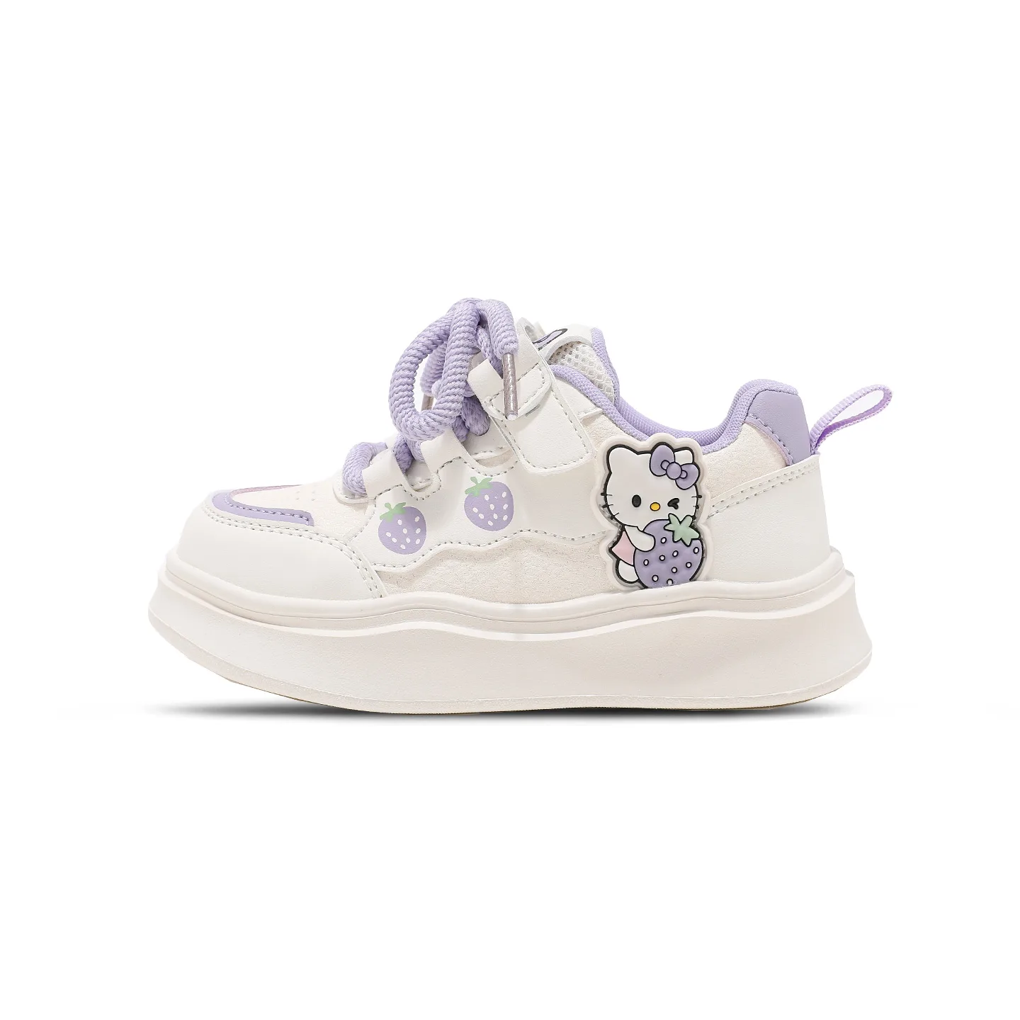 Hello Kitty x Sanrio синтетическая кожа водонепроницаемые легкие кроссовки на низкой подошве, фиолетовый
