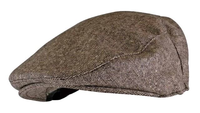 

Традиционная мужская плоская кепка из смесовой шерсти с клетчатым узором Sock Snob, коричневый