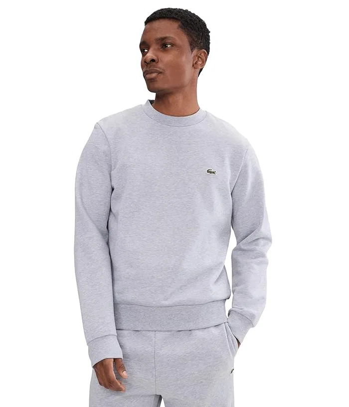 Свитшот из органического хлопка Classic Fit Fleece Lacoste, Grey