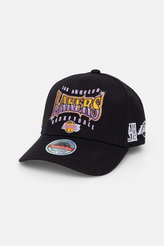 

Бейсболка Los Angeles Lakers из смесовой шерсти Mitchell&Ness, черный