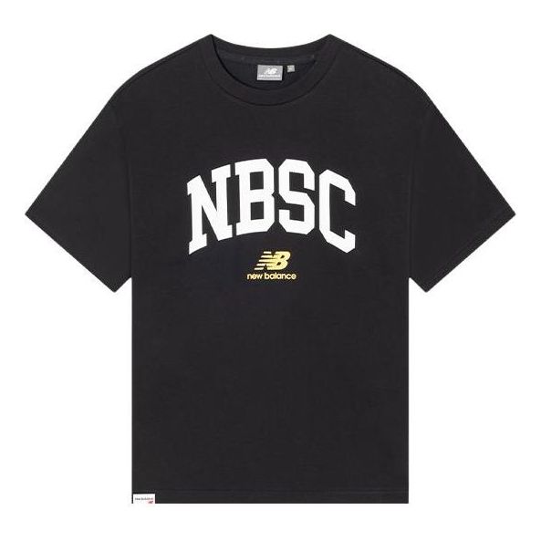 

Футболка New Balance Essentials Graphic Logo Tee 'Black White', черный