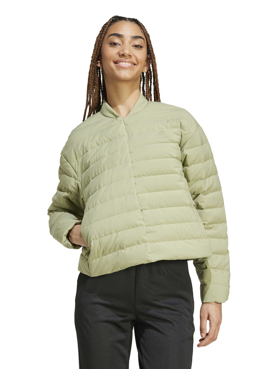 

Куртка Adidas Sportswear Women Helionic Light Down Jackets, зеленый