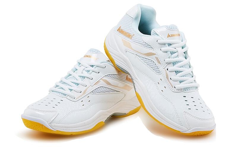 Кроссовки Kawasaki Badminton Shoes Unisex Low-top White, белый — фото 3