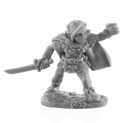 

Миниатюра Reaper Bones: Ingrid, Female Gnome Rogue