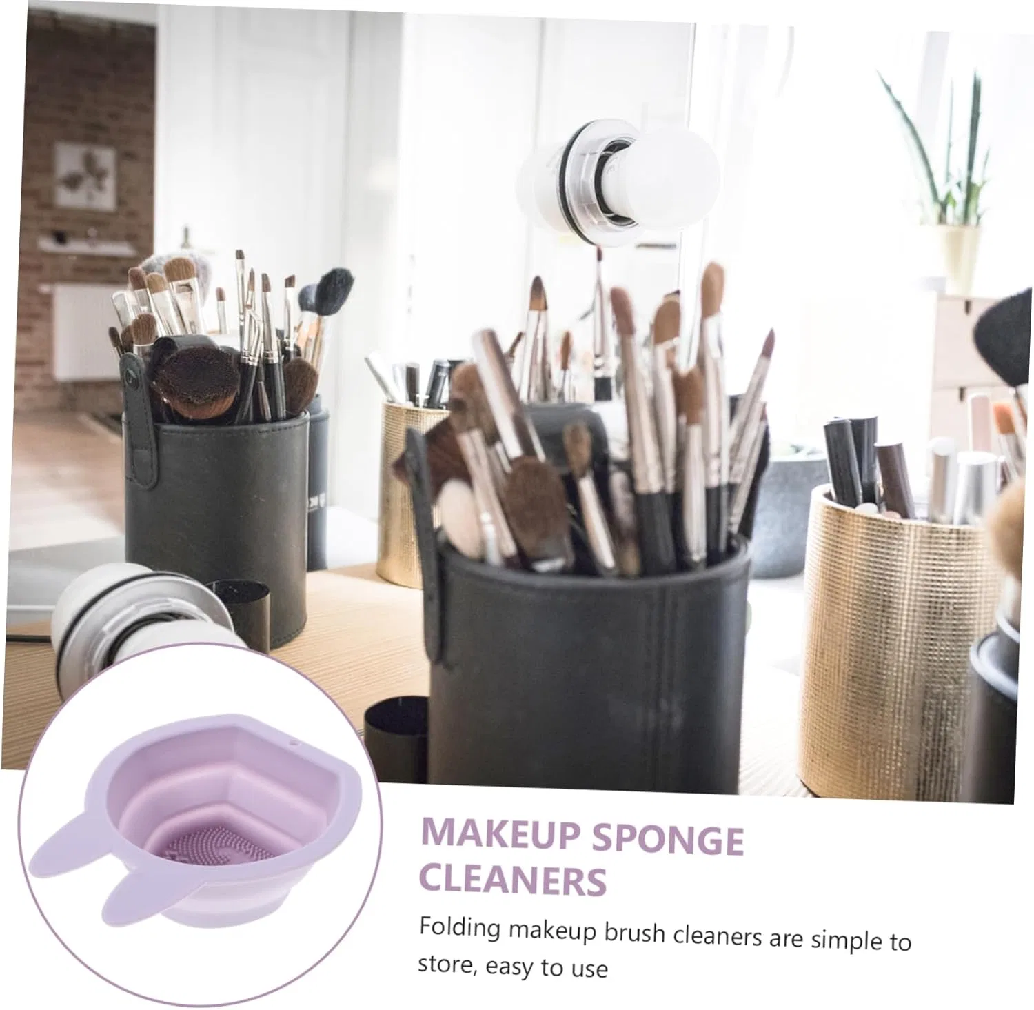Средство для чистки кистей Silicone Cosmetic Brushes Gogogmee, 2 шт, 13x10x2.5 см — фото 2