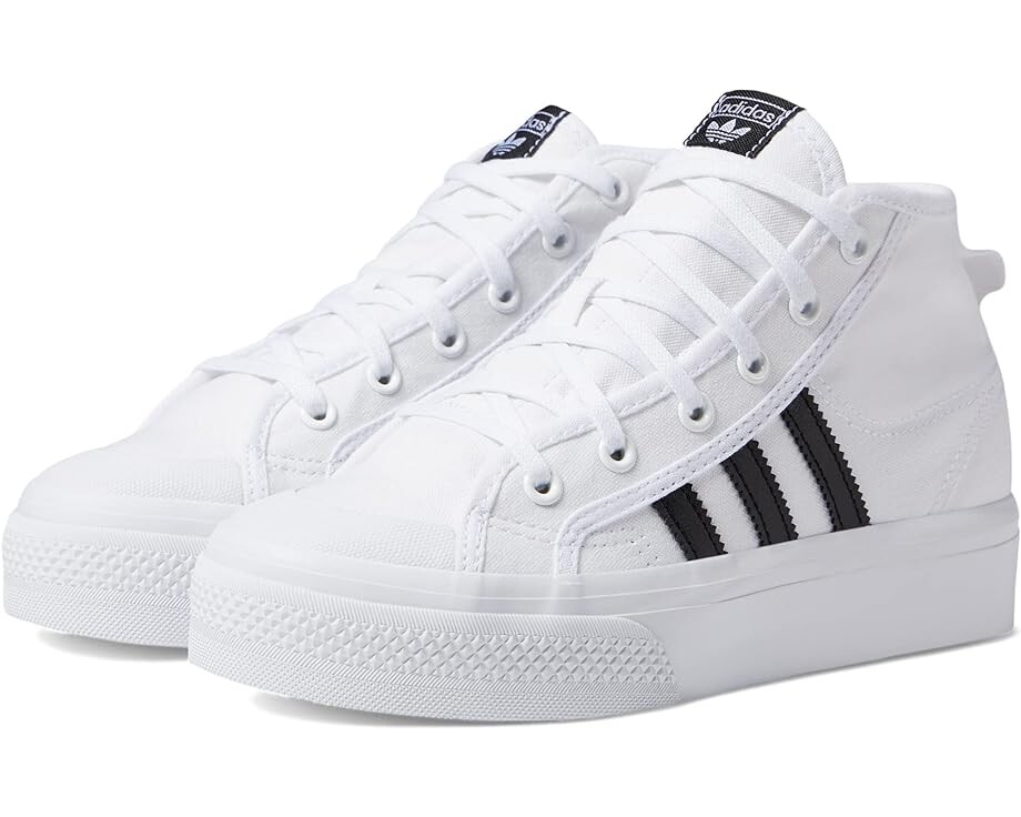 

Кроссовки Adidas Nizza Platform, цвет White/Black/White