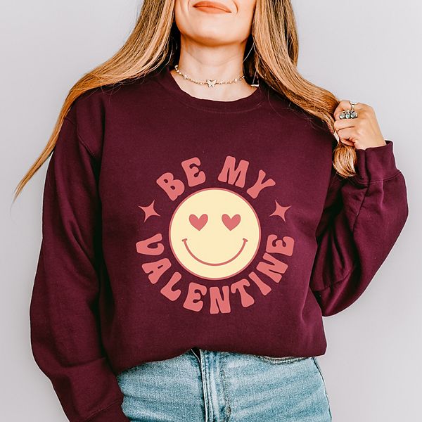 

Свитшот Valentine yellow smiley face Simply Sage Market, Maroon, Зеленый, Свитшот Valentine yellow smiley face Simply Sage Market, Maroon