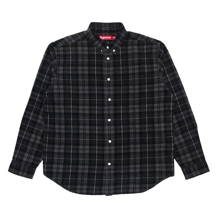 

Рубашка Supreme Plaid Flannel Shirt, Black