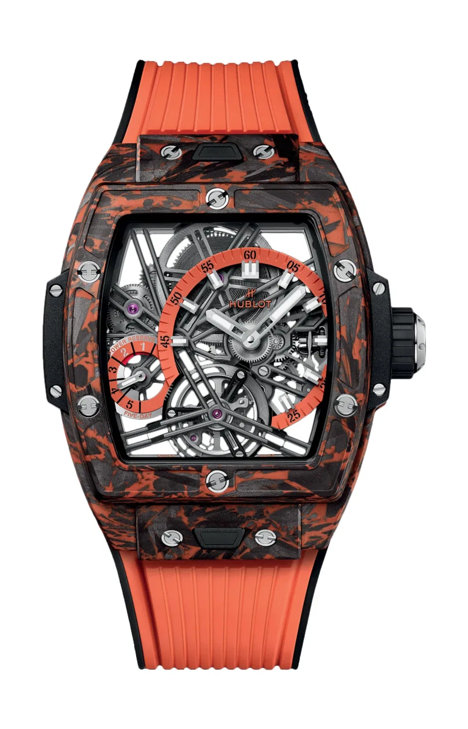 SPIRIT OF BIG BANG TOURBILLON ORANGE CARBON 42 ММ - ЛИМИТИРОВАННАЯ СЕРИЯ - 645.QO.4710.RX HUBLOT, золотой