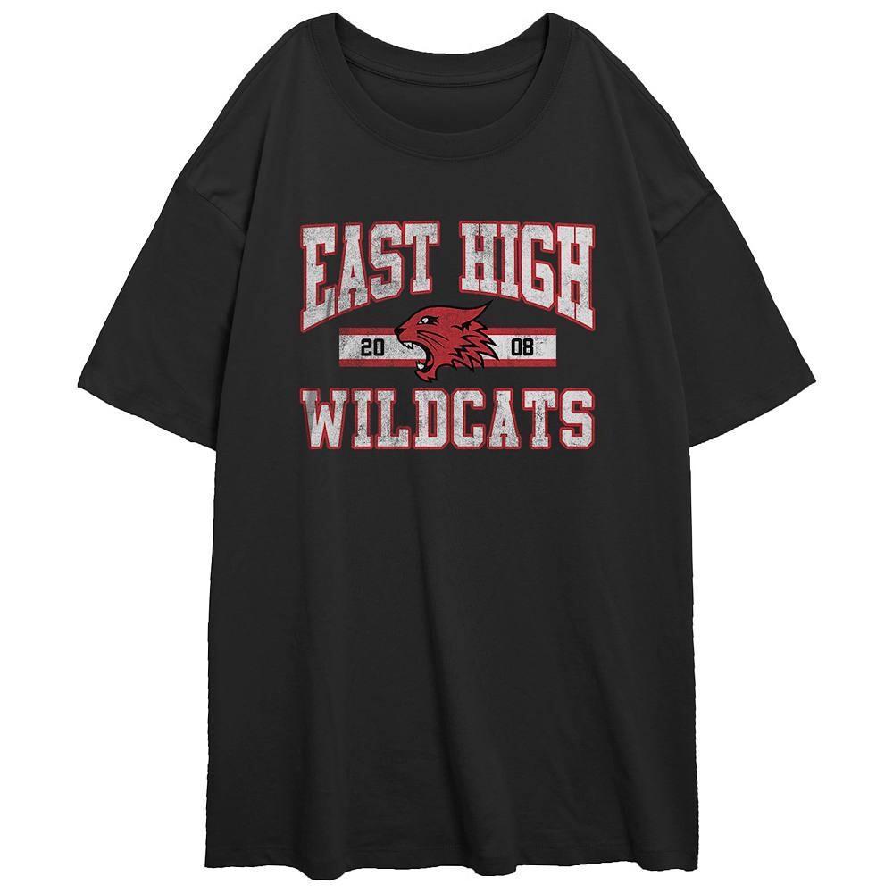 

Большая футболка с рисунком Disney's High School Musical East для школьников, черный