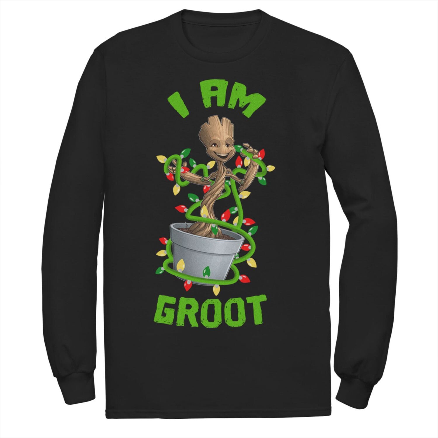 

Мужская футболка с рисунком Marvel Christmas I Am Groot Licensed Character