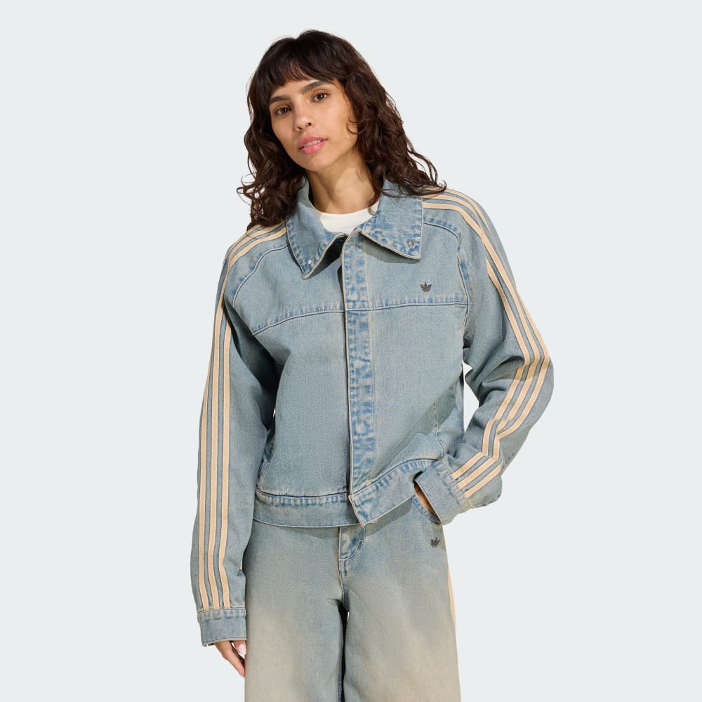 

Куртка Adidas Premium Essentials Denim Jacket, цвет Indigo Denim