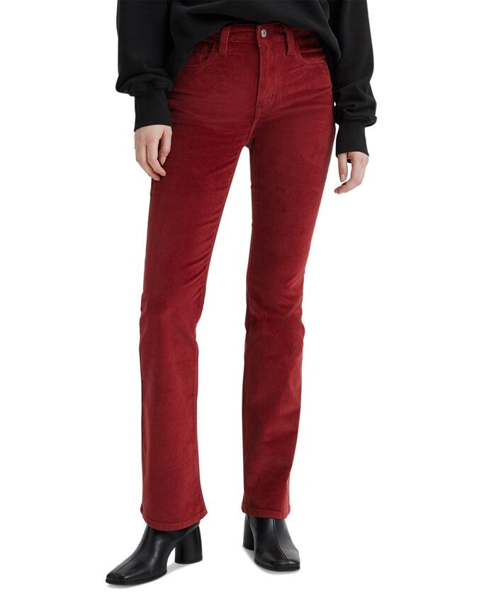

Классические эластичные джинсы Bootcut 725 с высокой талией Levi's, красный