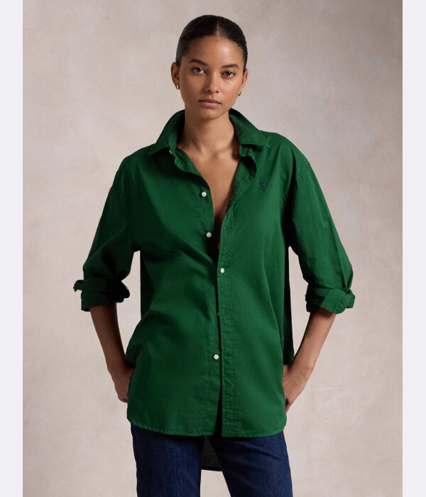 

Рубашка негабаритный крой Polo Ralph Lauren, зеленый